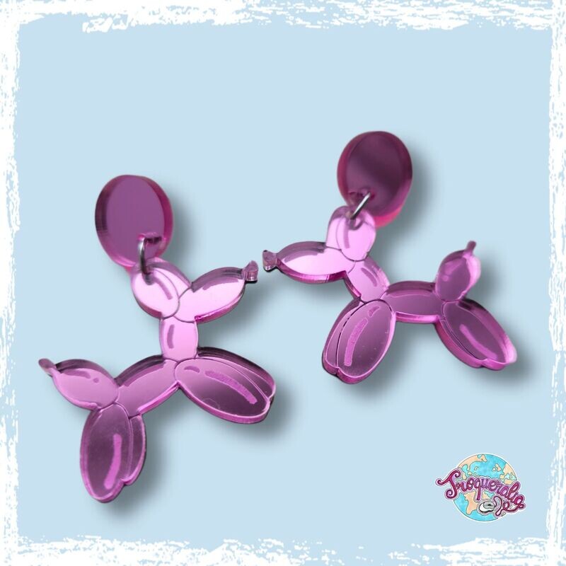 Pendientes perro globo