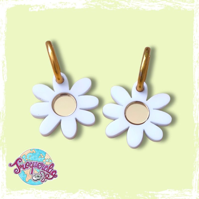 Pendientes Margaritas Aro