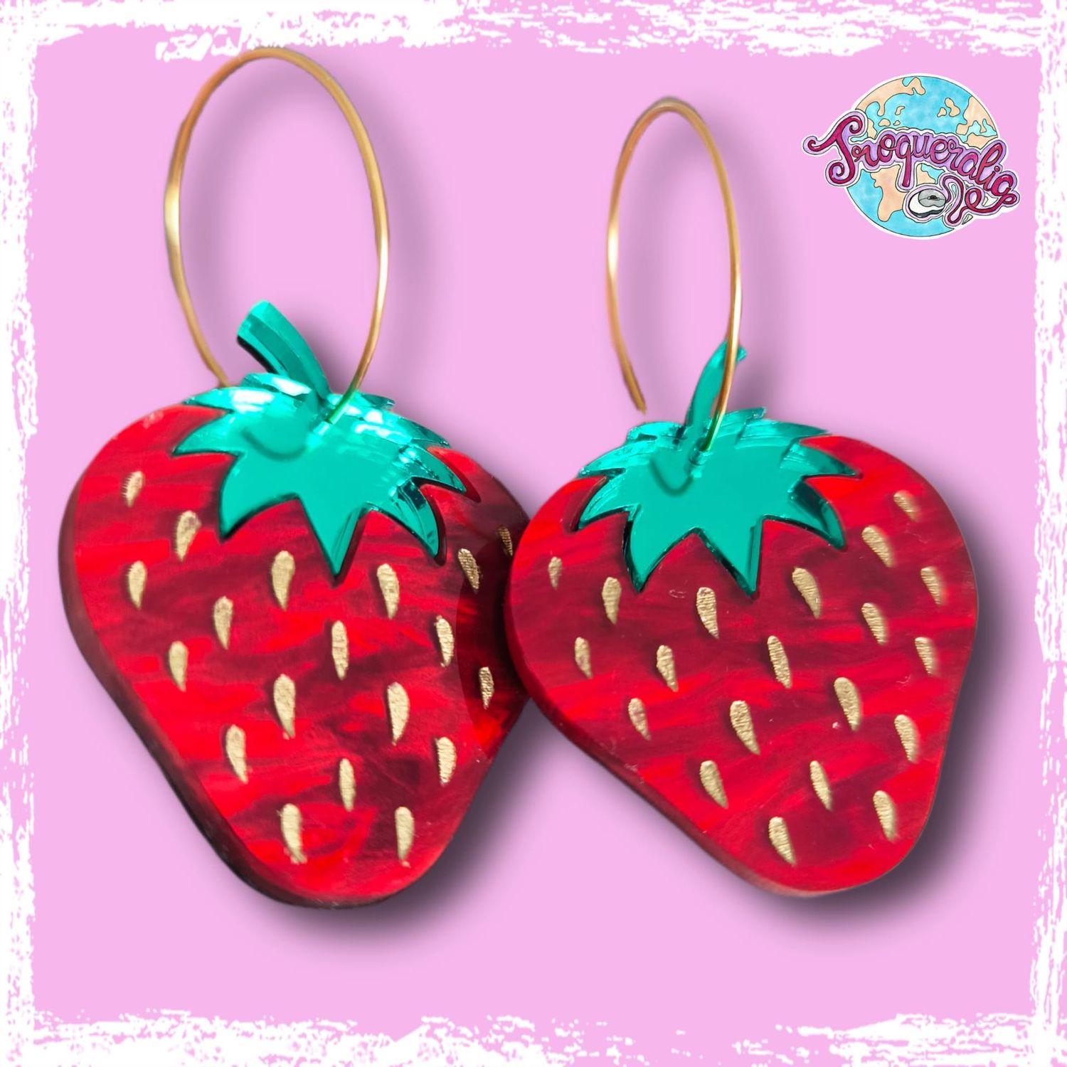 Pendientes fresas