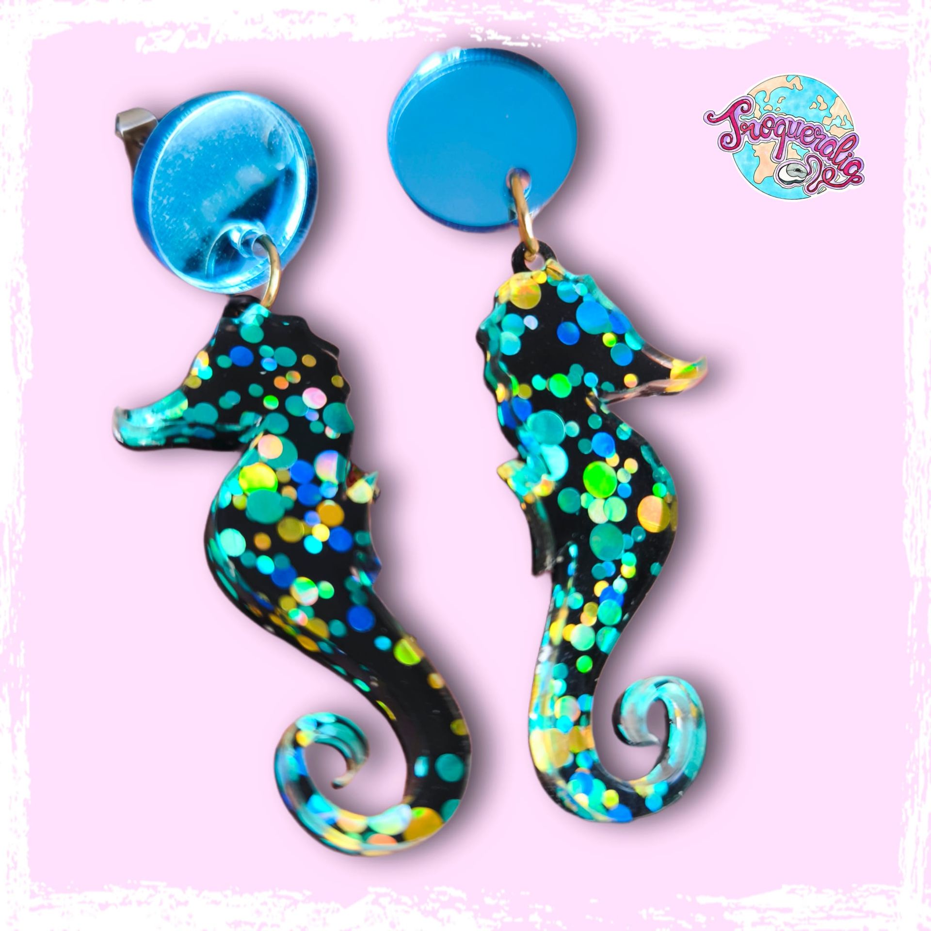 Colgante caballito fantasía azul