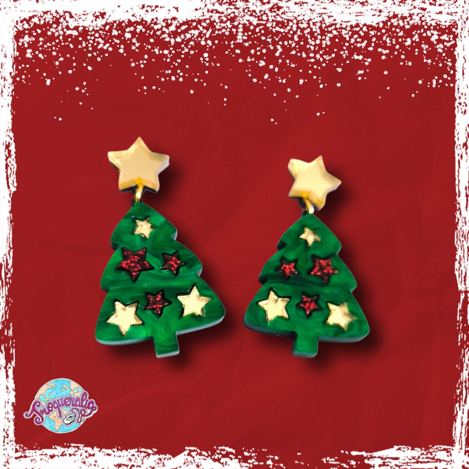 Pendientes árbol de navidad