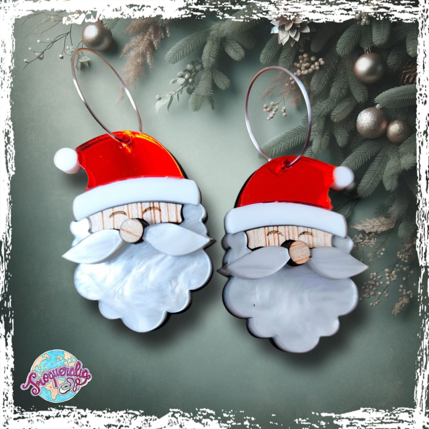 Pendientes Papá Noel