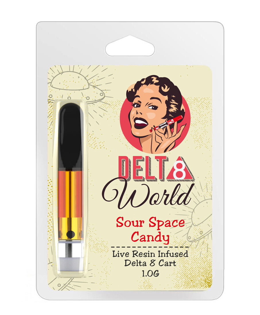 Delta 8 | 1 Gram Cart | Sour Space Candy