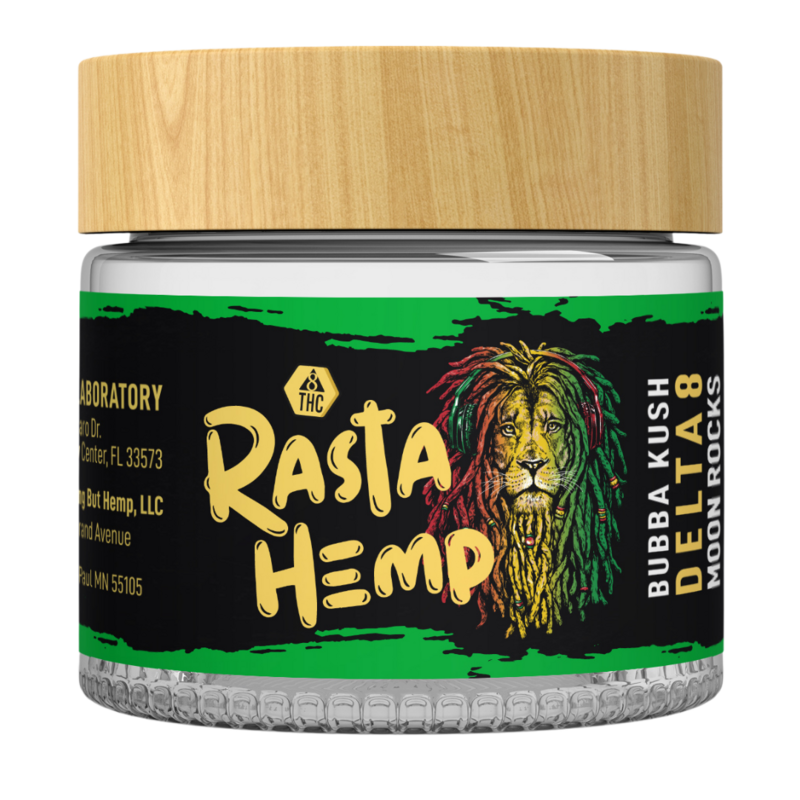 Premium Bud! Rasta Delta 8 Moon Rocks | 3.5 Grams | Bubba Kush