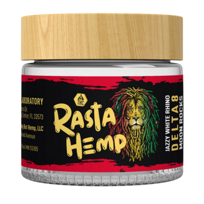 Premium Bud! Rasta Delta 8 Moon Rocks | 3.5 Grams | Jazzy White Rhino