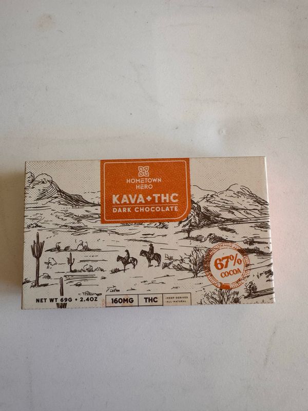 Kava + D9 THC Dark Chocolate 67% cocoa (buy one get one FREE!)