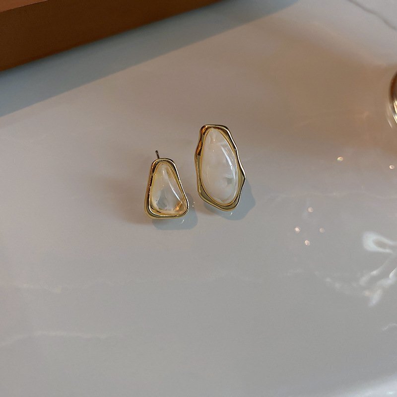 Abstract Asymmetrical Stud Earrings