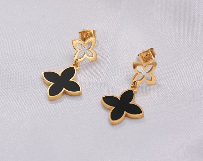 4 Clover Drop Earrings