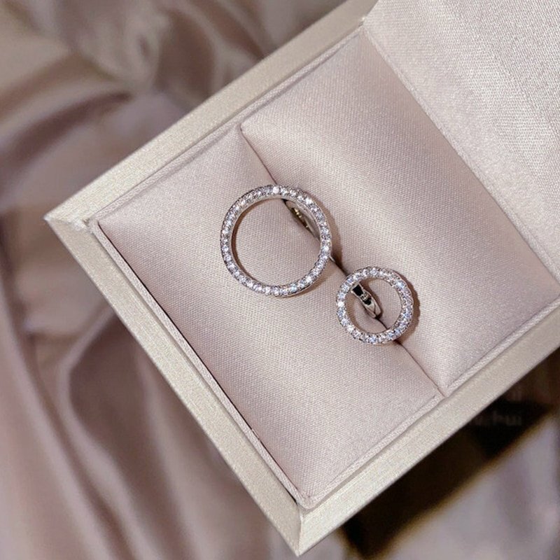 Abstract Adjustable Silver Ring