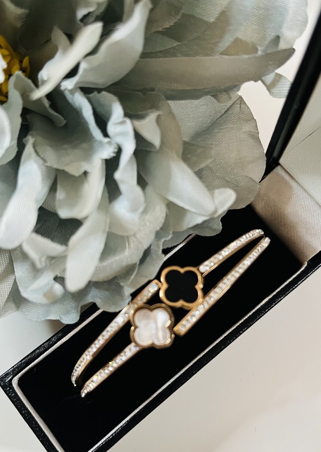 Designer Inspired Double Clover Bangle