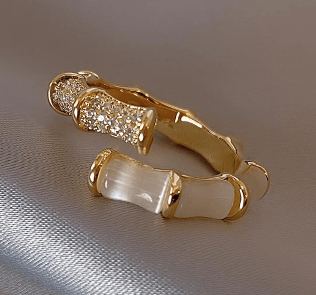 Gold Bamboo Leaf Ring