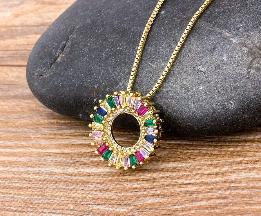 Rainbow Circular Necklace