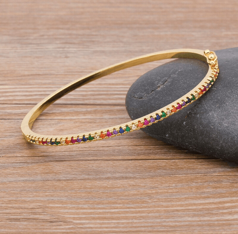 Rainbow Slim Bangle