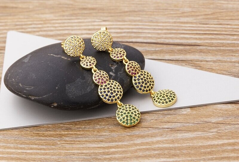 Rainbow Drop Earrings