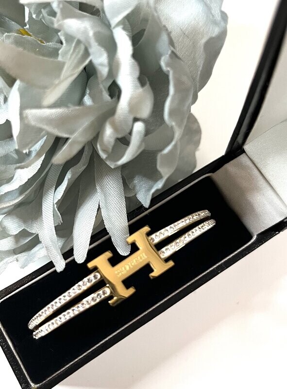 Designer Inspired 'H'  Bangle
