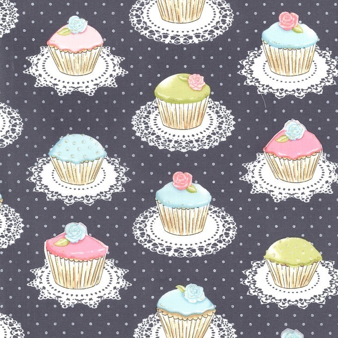 &quot;glitter&quot; cupcakes 100% Cotton Flannel Drawstring Pant