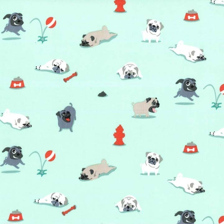 &quot;Pug life&quot; Rayon from Bamboo Swaddle Blanket