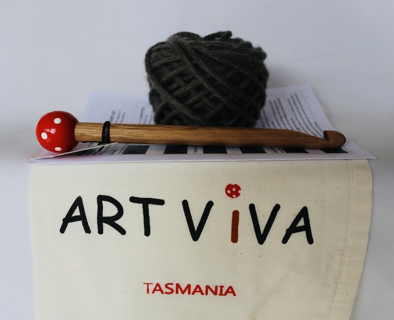 Learn to Crochet Kit - Dark Grey