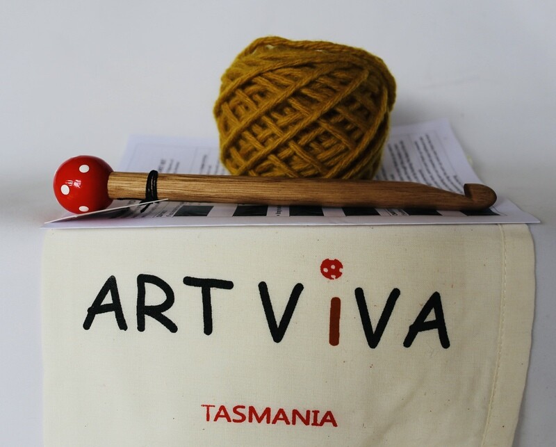 Learn to Crochet Kit - Mustard