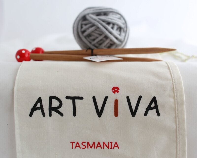 Learn to Knit Kit - Grey