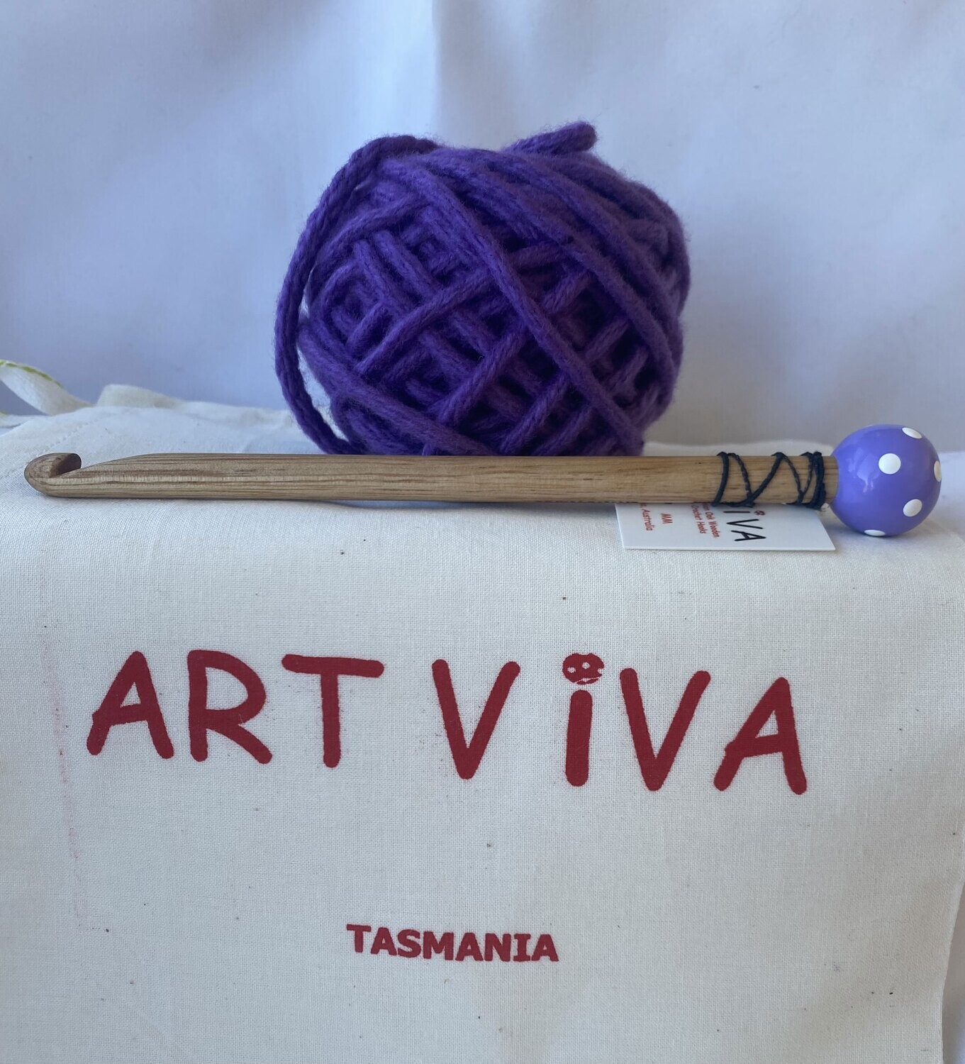 Learn to Crochet Kit - Purple