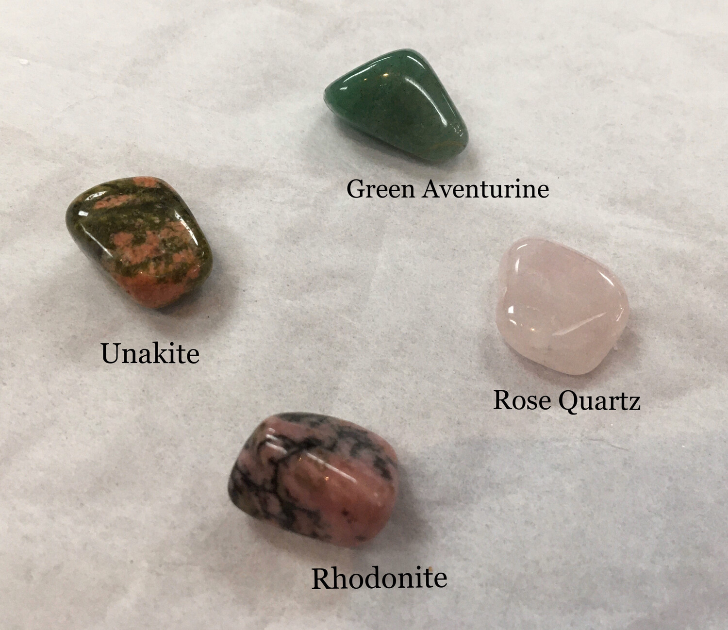 Heart Chakra Stones pouch