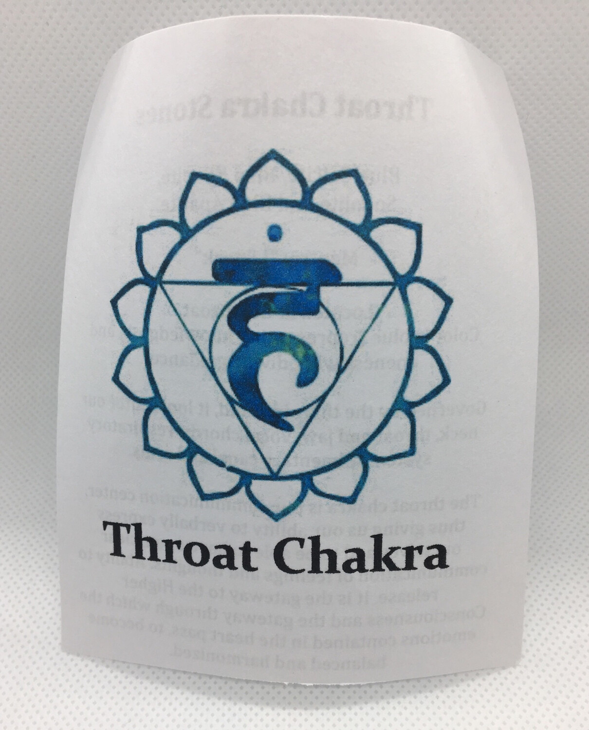 Throat Chakra Stones pouch