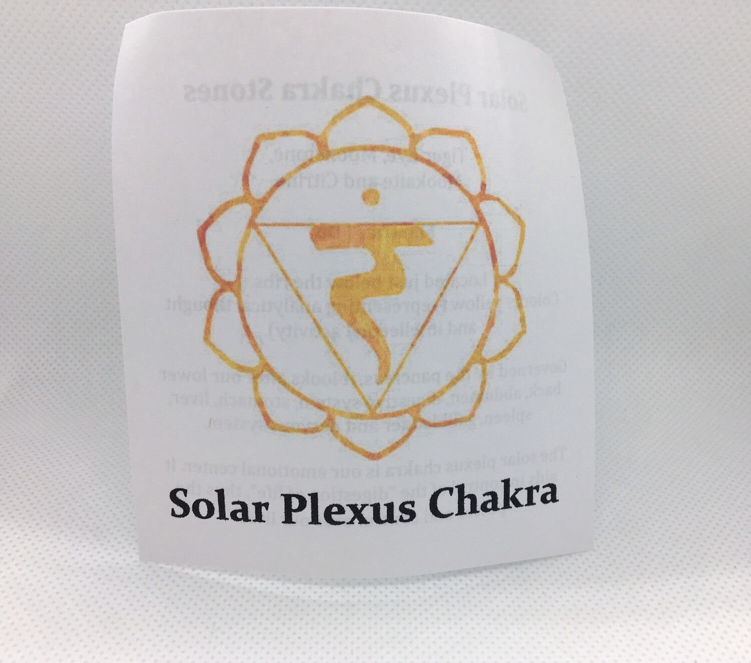 Solar Plexus Chakra Stones pouch