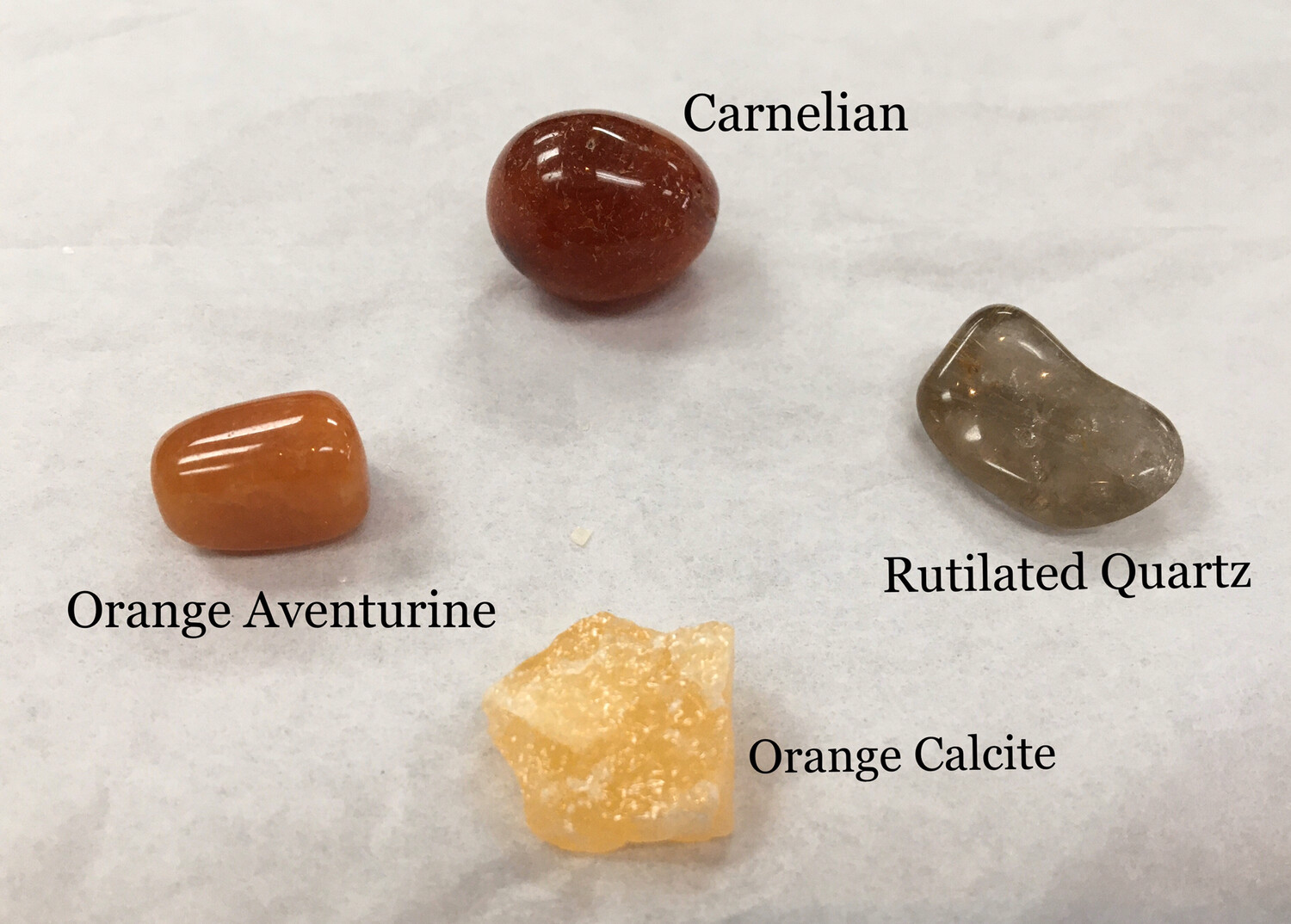 Sacral Chakra Stones pouch