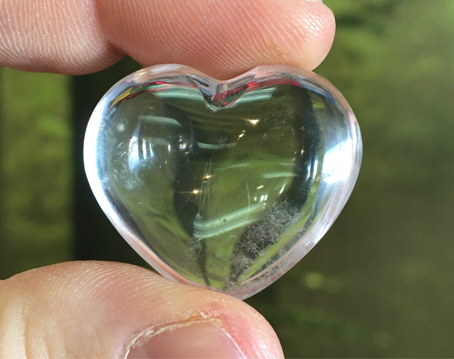 Small Clear Quartz Heart