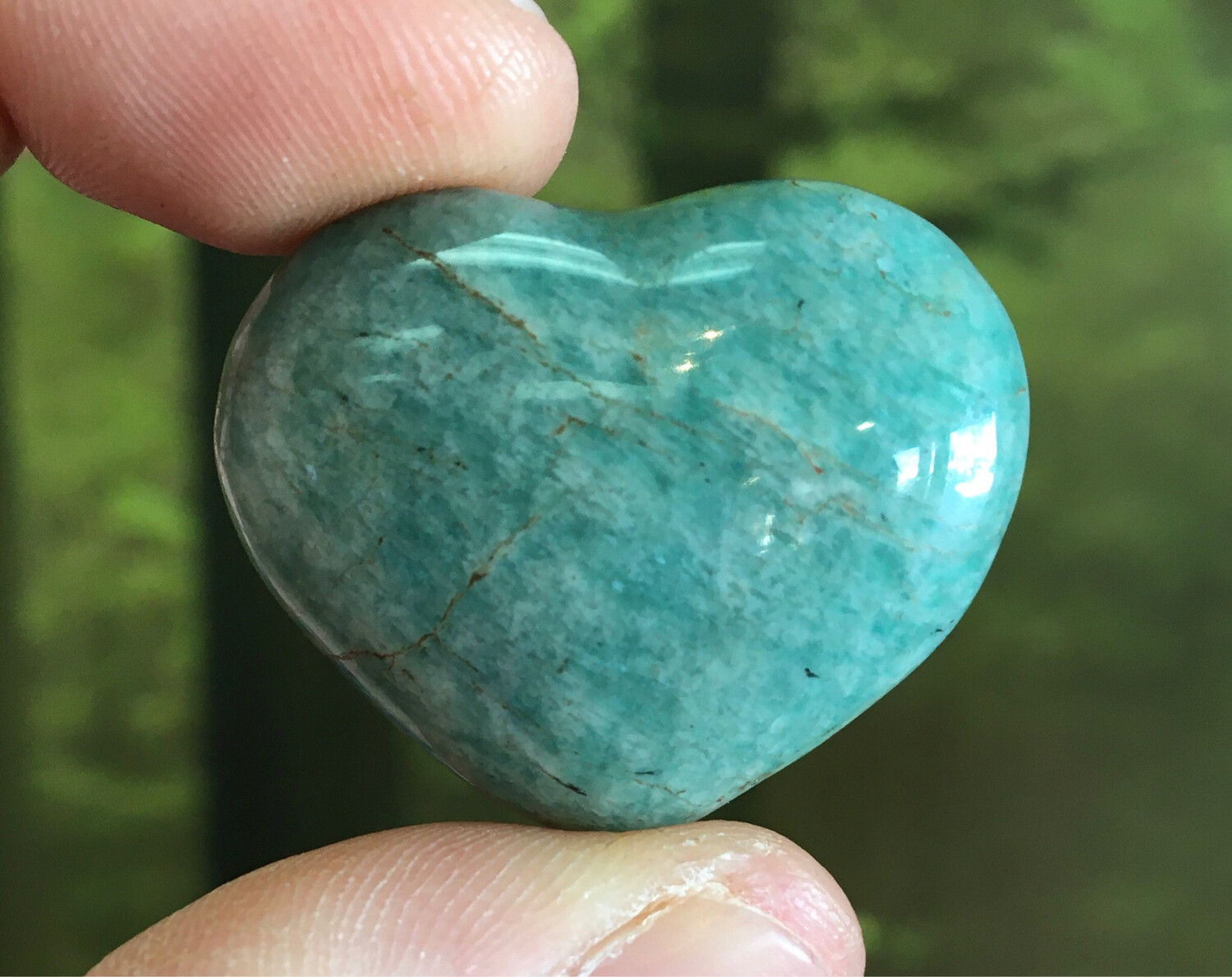 Small Amazonite Heart