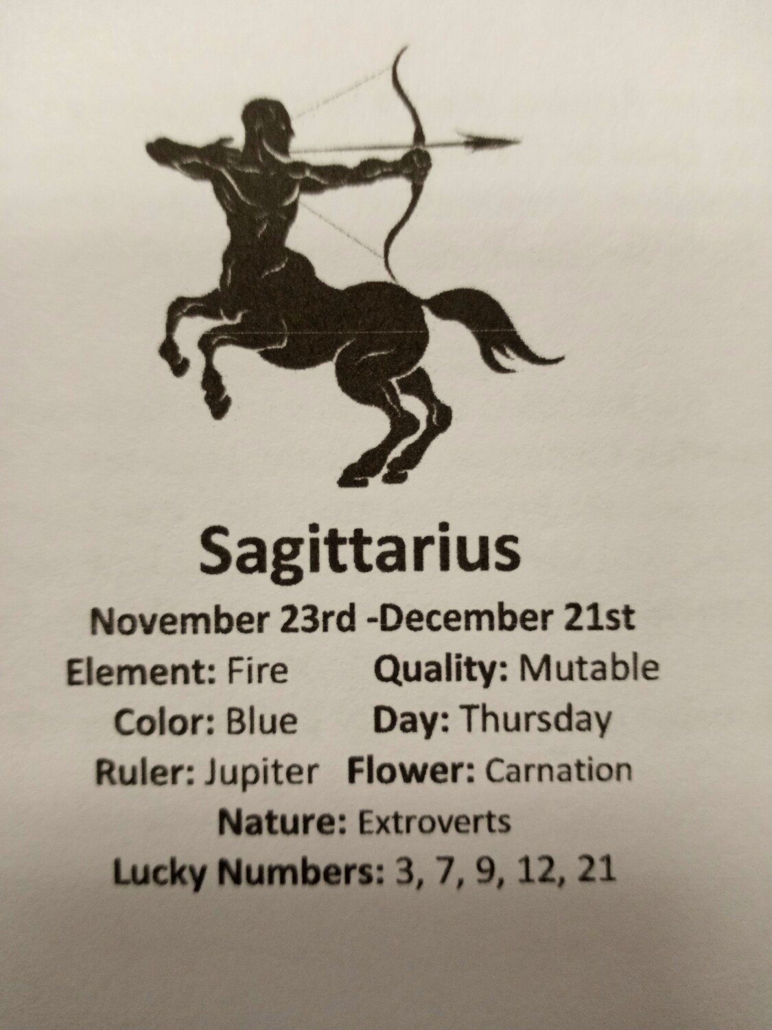 Sagittarius Stones pouch