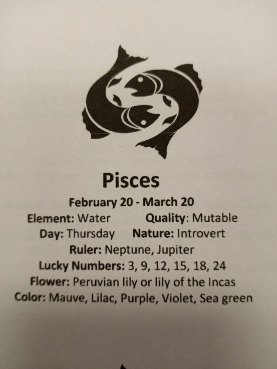 Pisces Stones pouch