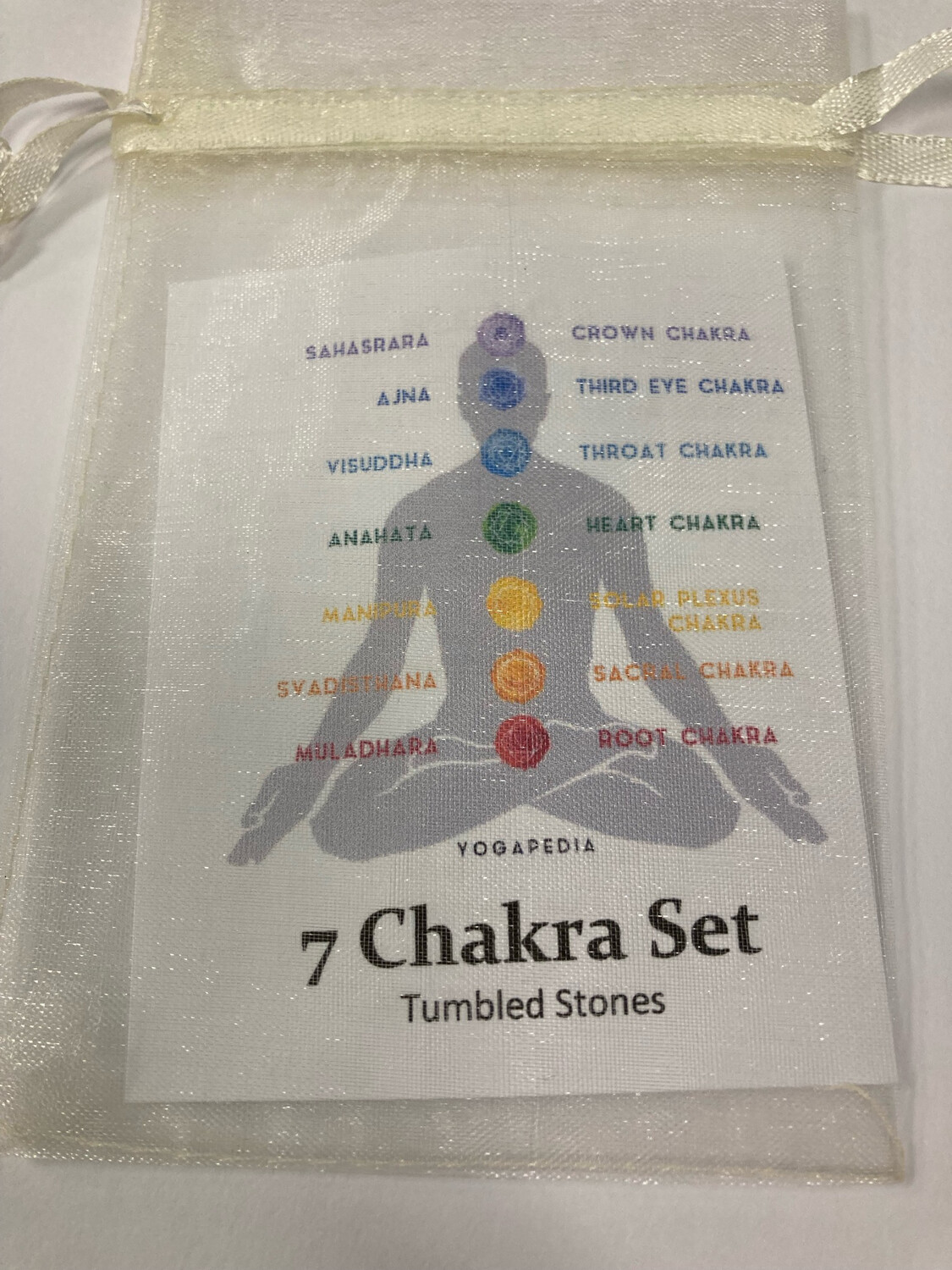7 Chakra Stones - Tumbled  pouch