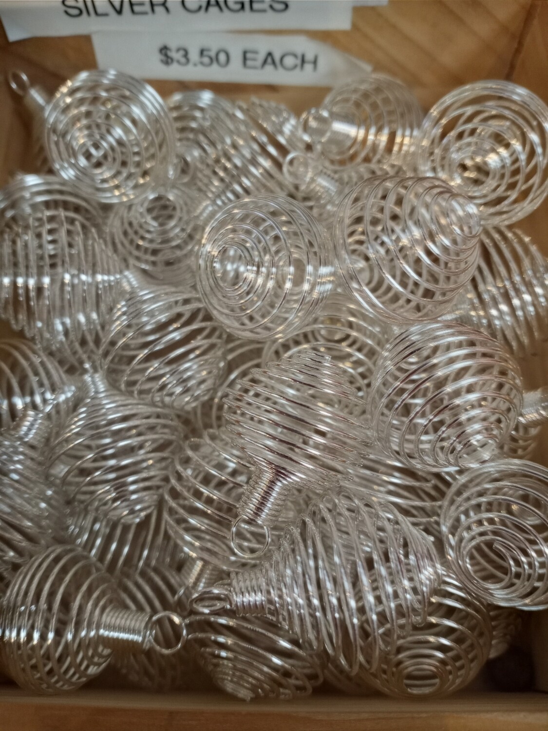 Stone Cage Pendants