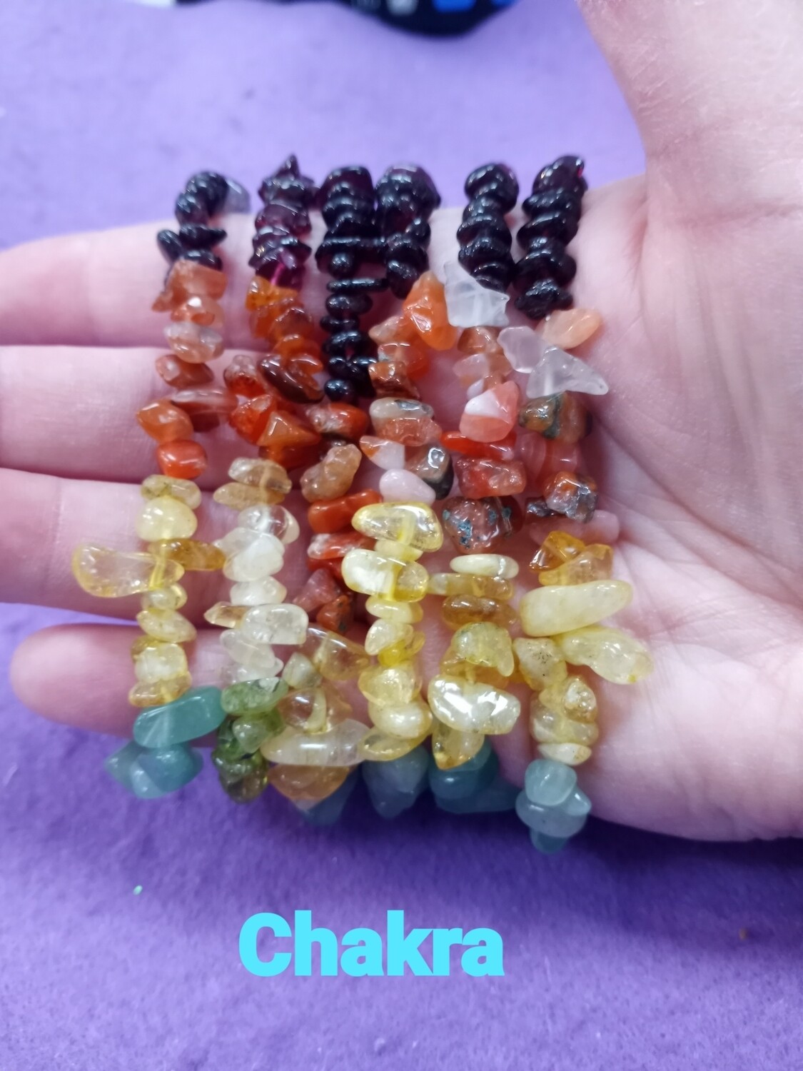 Chakra chip bracelet Chakra chip bracelet