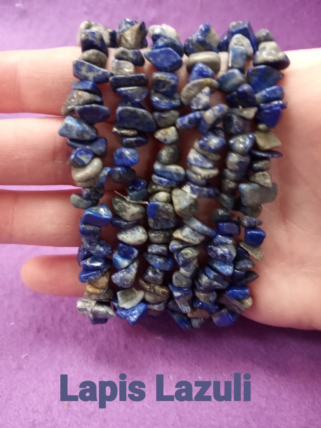 Lapis Lazuli chip bracelet