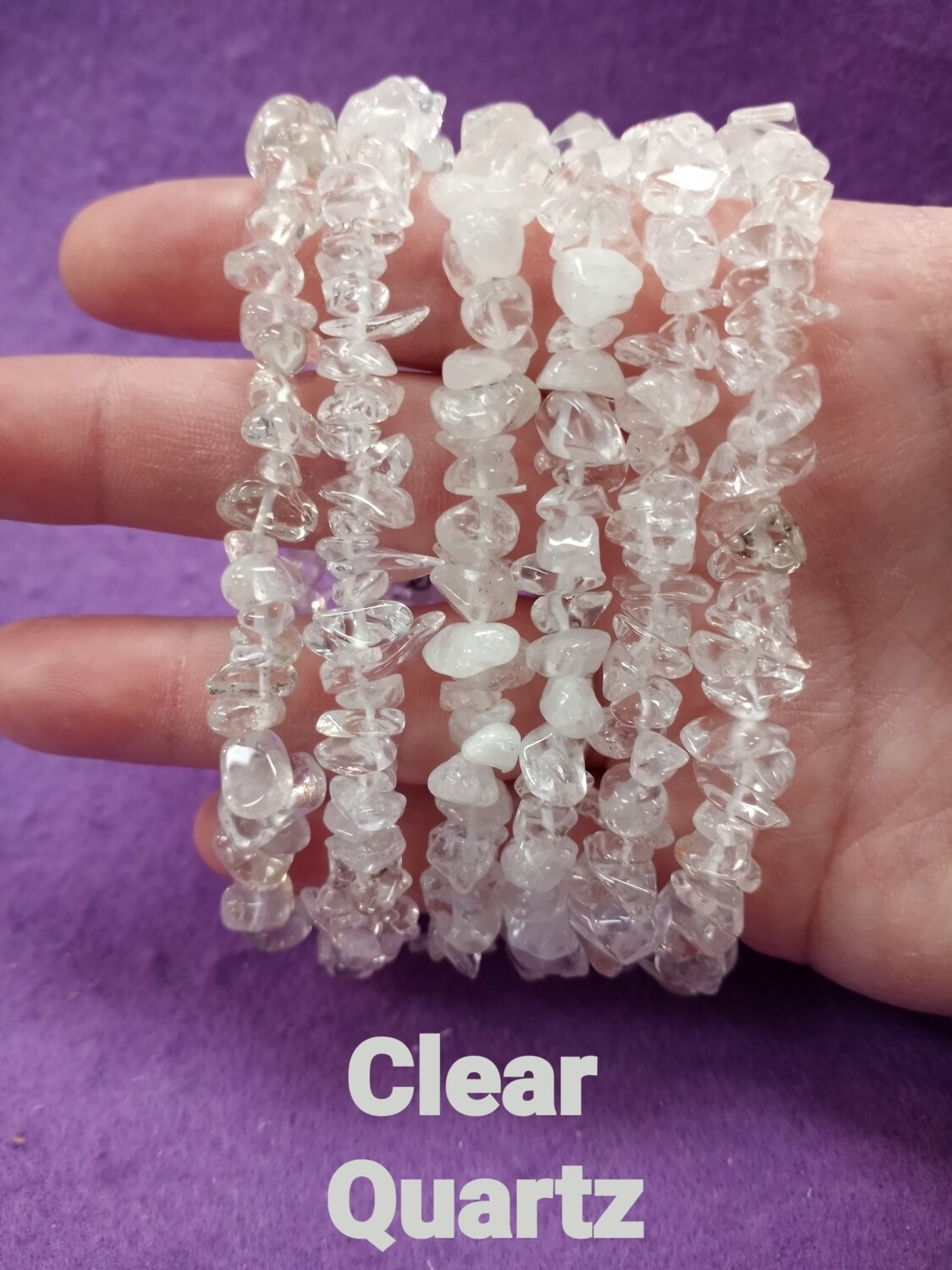 Clear Quartz chip bracelet