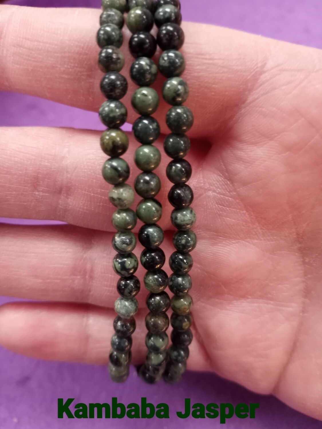 Kambaba jasper 4mm bracelet