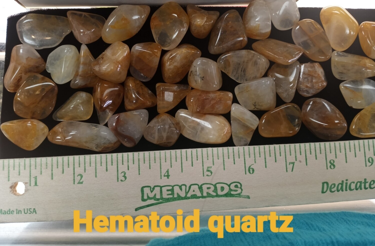 Hematite Quartz (Yellow Hematoid Quartz or Fire Quartz)