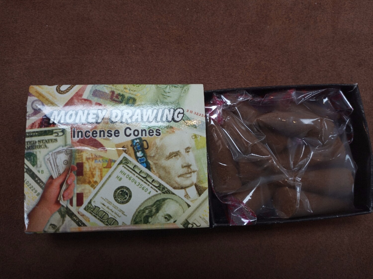 Money drawing incense cones - kamini
