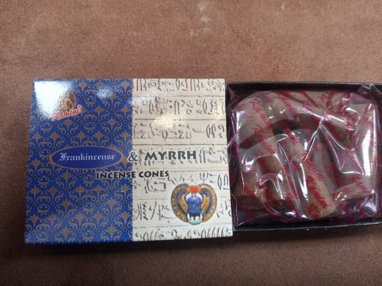 Frankincense & myrrh incense cones-kamini