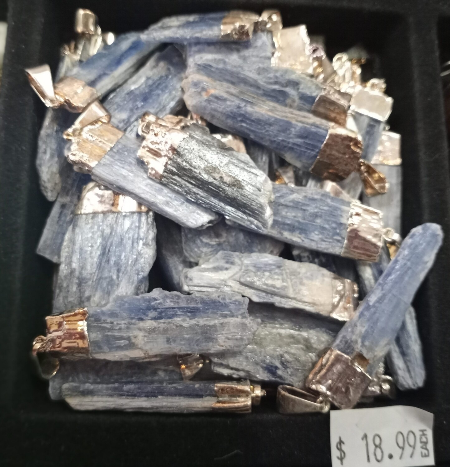 Blue kyanite  pendent