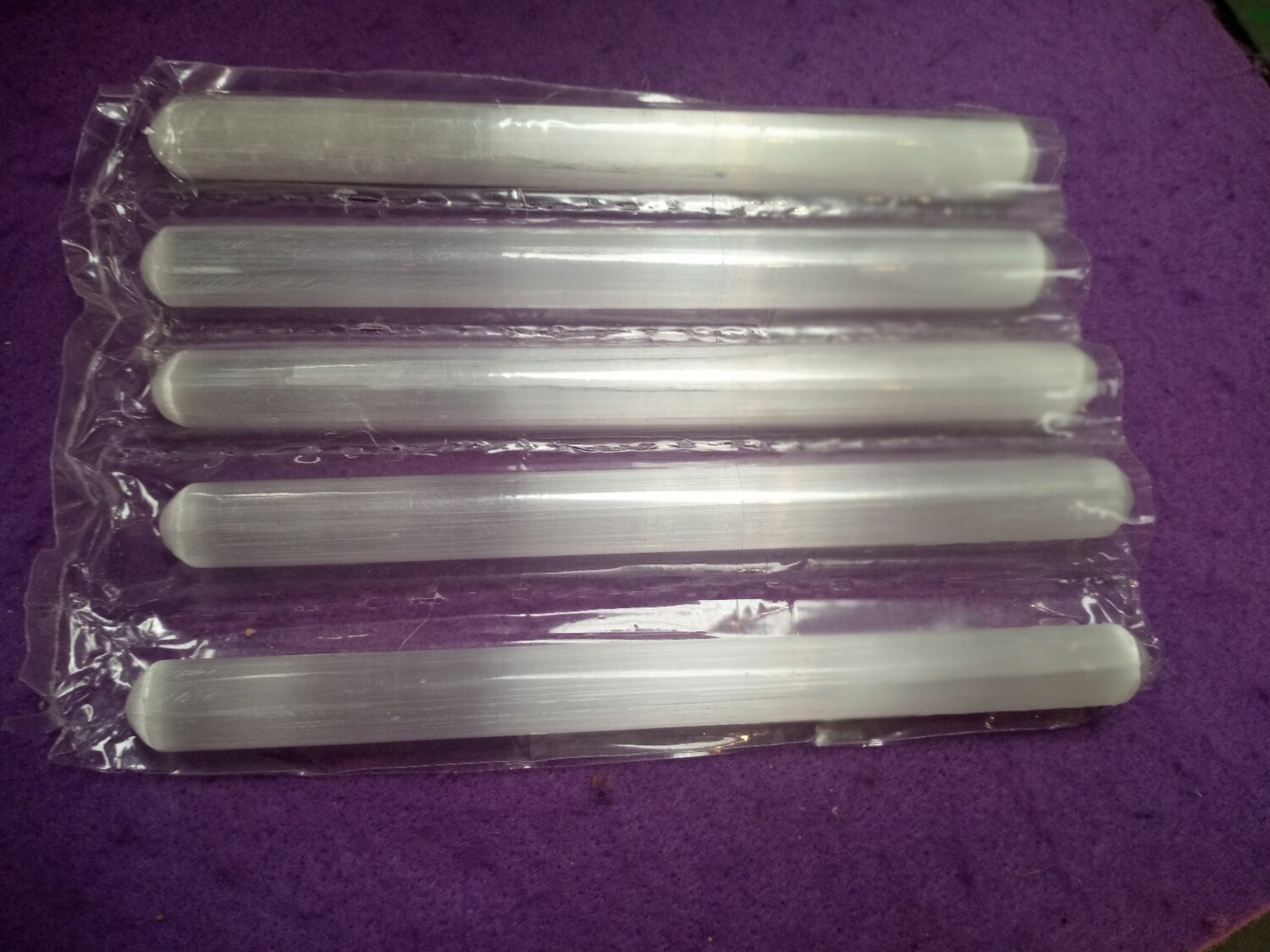 Selenite massage wand - Small Round