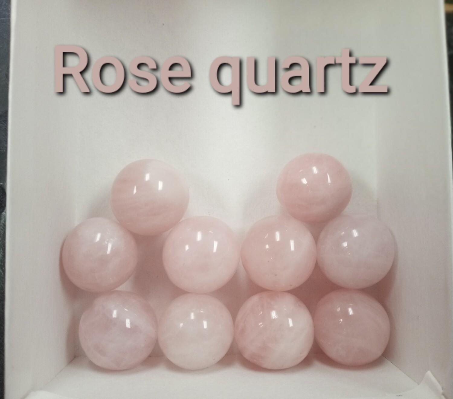 Rose quartz Spheres