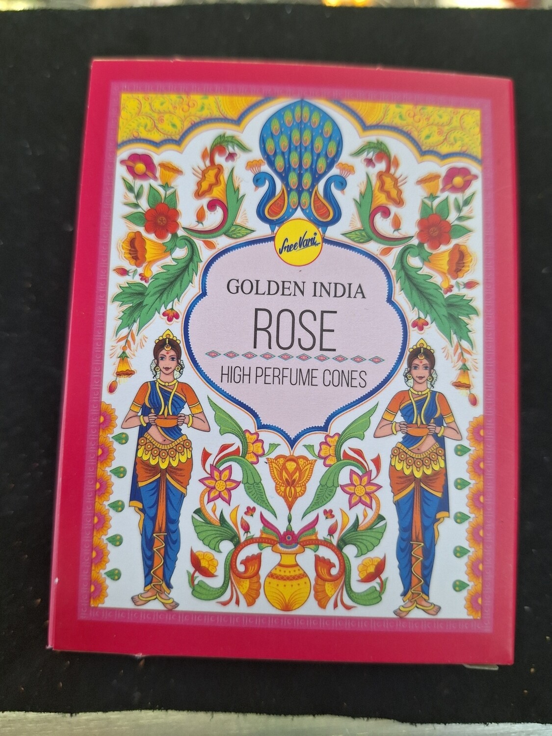 Rose -golden India backflow incense cones