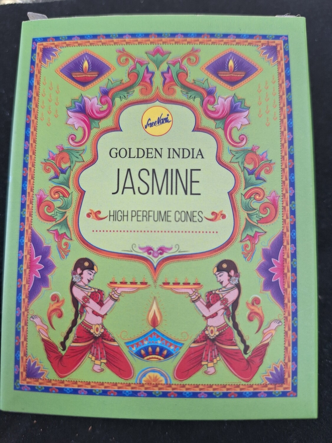 Jasmine - golden india backflow incense cones 