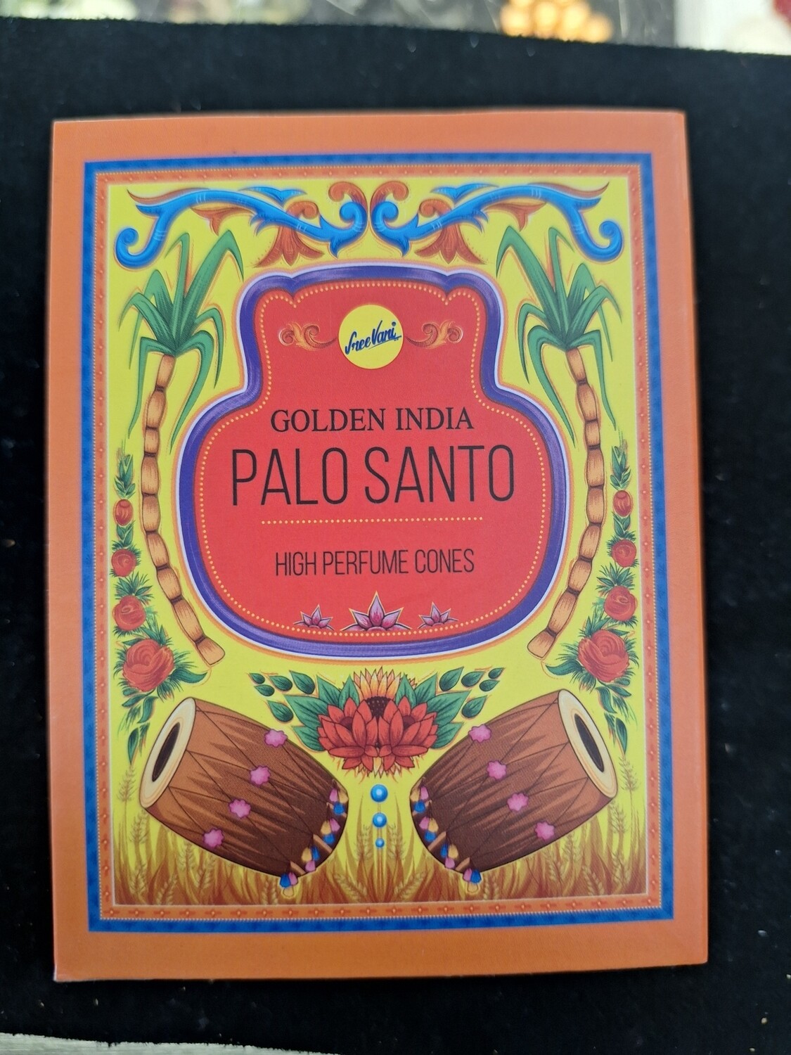 Palo Santo- golden India backflow incense cones