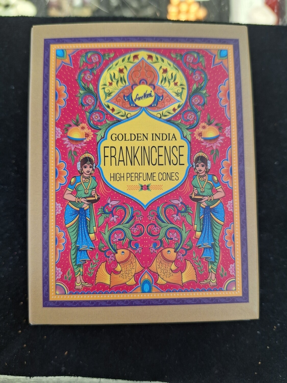 Frankincense- golden India backflow incense cones
