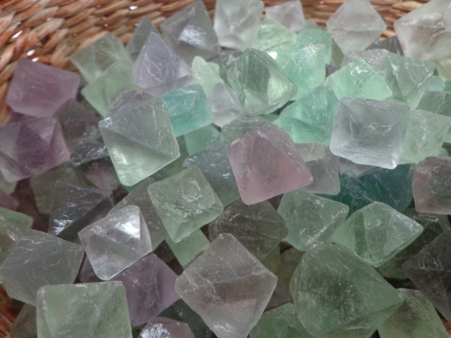 Rough Fluorite Octahedrons